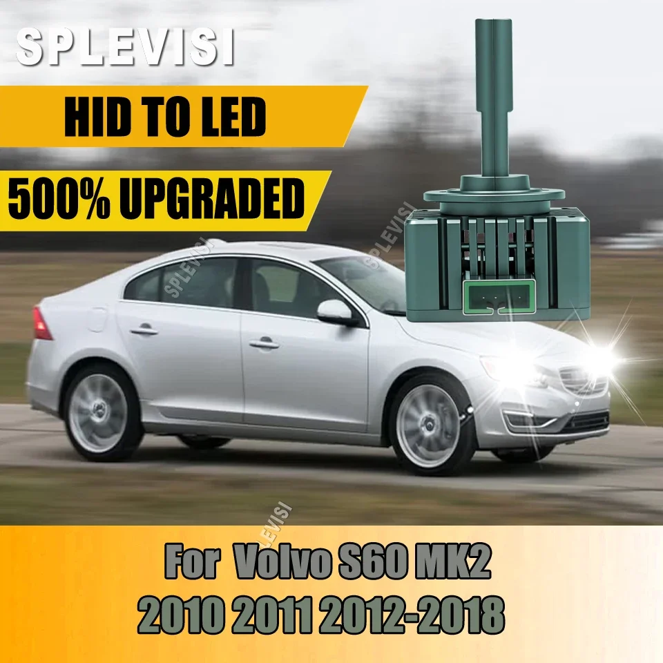 Auto Lamp D3S Two-sided CSP Chip 120W Car Lights 6000K Plug&Play For Volvo S60 MK2 2010 2011 2012 2013 2014 2015 2016 2017 2018