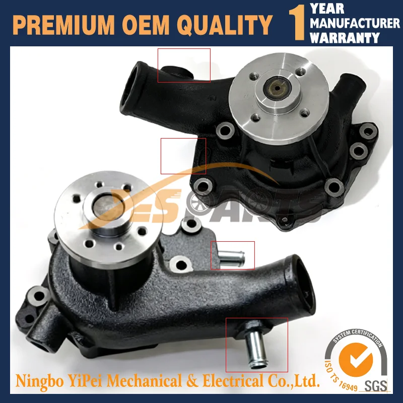 1PC Water Pump 65.06500-6402A 65.06500-6402C Suitable for Isuzu DB58 DH220-5 DB58T for Doosan DH225-7 DH220-5 S220V DH225-7