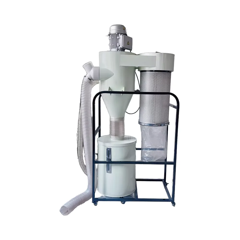 

Industrial Cyclone Vacuum Cleaner for Woodworking New Construction Dust Collector Pump Included Motor Filter Machine for Wood