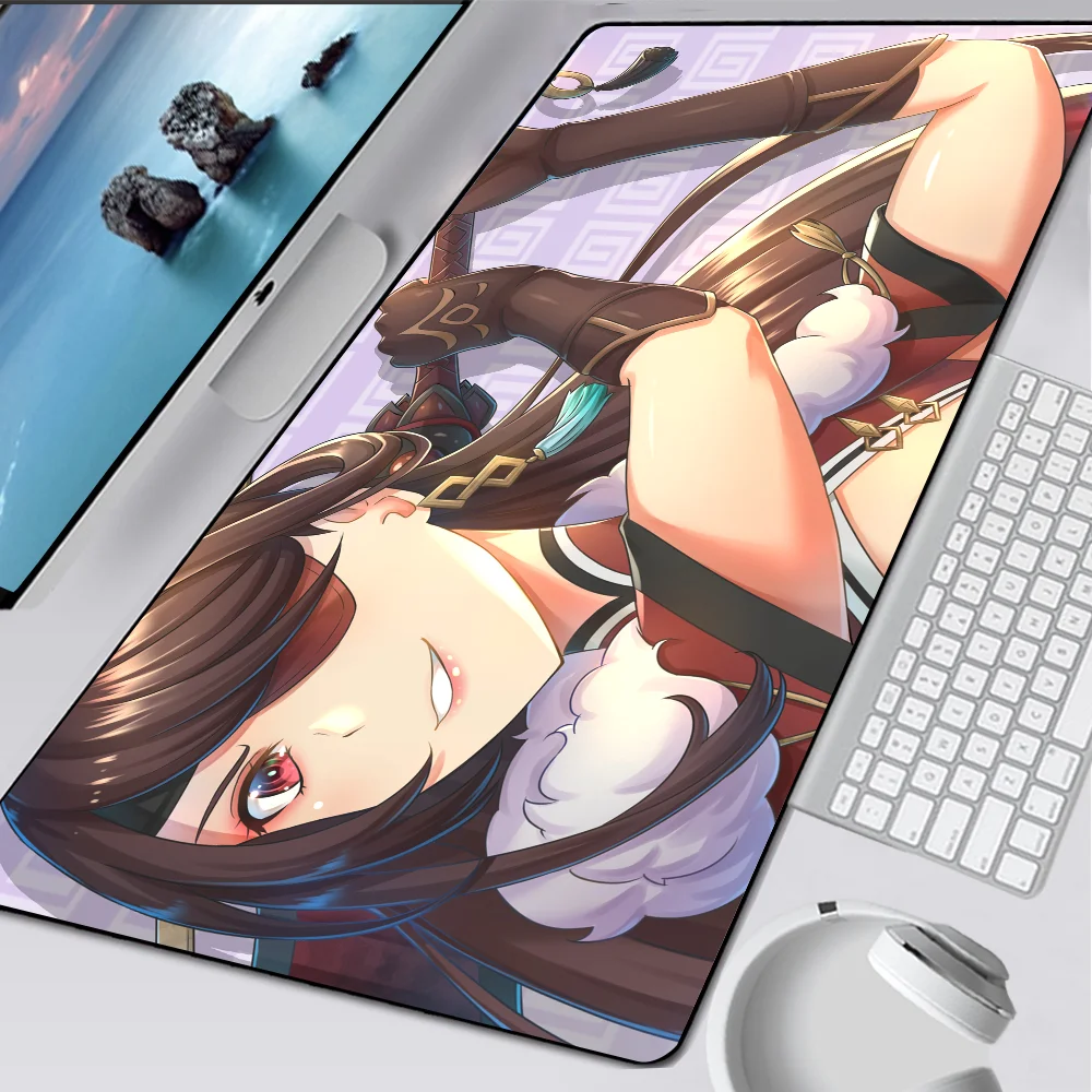 Genshin Impact Beidou Large Gaming Mouse Pad Computer Mousepad PC Gamer Mouse Mat XXL Laptop Mouse Carpet Keyboard Mat Desk Pad