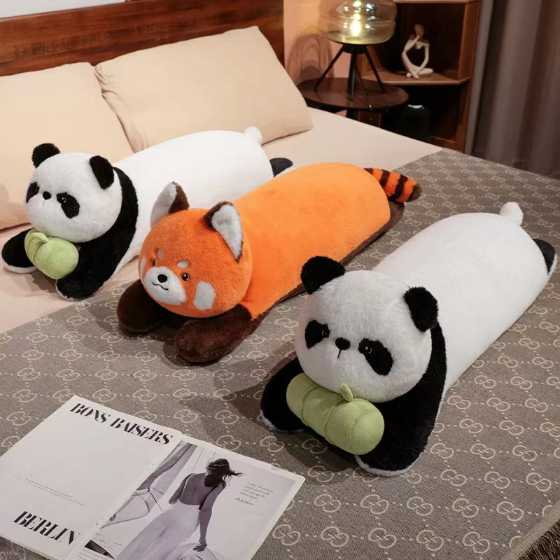 Anime Little Panda Giant Panda Plush ของเล่น 90 ซม.น่ารักตุ๊กตาสัตว์ตุ๊กตาที่สมบูรณ์แบบของขวัญวันขอบคุณพระเจ้าคริสต์มาส