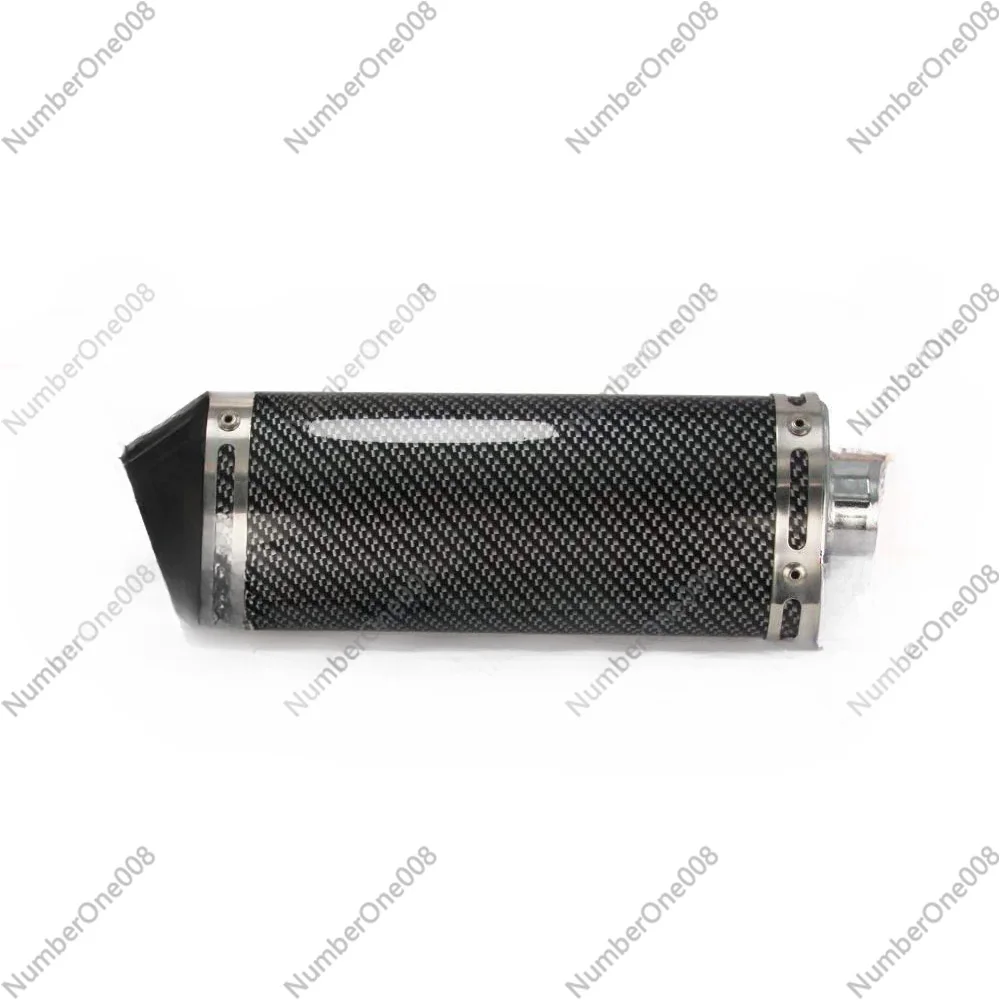 

Motorcycle Modified Exhaust Pipe Tailpipe Aluminum Material with Plastic Cover Imitation Carbon Fiber