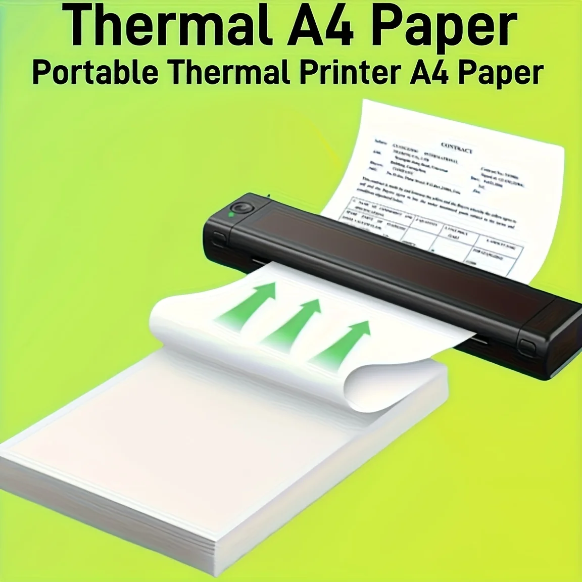 100 Sheets A4 Thermal Paper, American Letterhead Compatible with Most A4 Thermal Printers, Quick-Drying A4 Thermal Paper