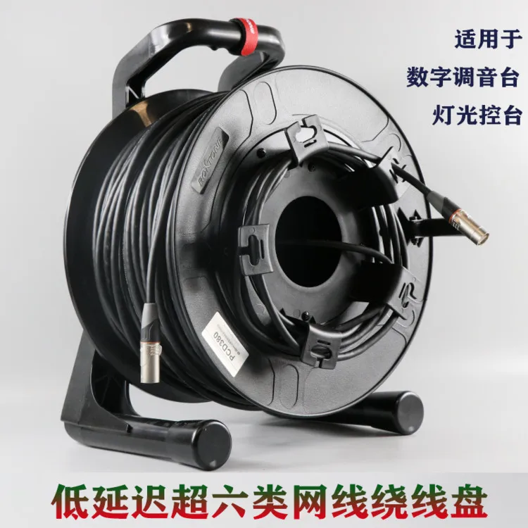 

High-Speed Cat6 Ethernet Cable 6-Node Low Latency Network Cable Reel for Digital Mixer and Audio Interface