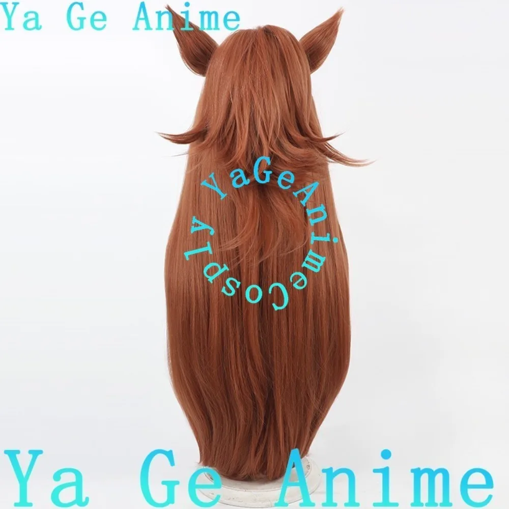 يا جي كوسبلاي أوما موسومي جميلة ديربي علكة فلو شعر مستعار تأثيري آذان ذيل سباق الخيل فتاة لعبة عرض الواقع شعر مستعار شخصية #6