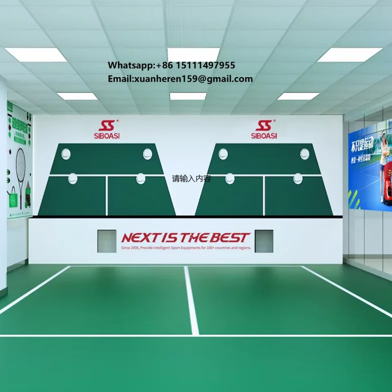 Indoor Tennis Training: Customizable Smart Tennis Learning & Training Center with Multi-Device Control (Mobile, PC & Pad)