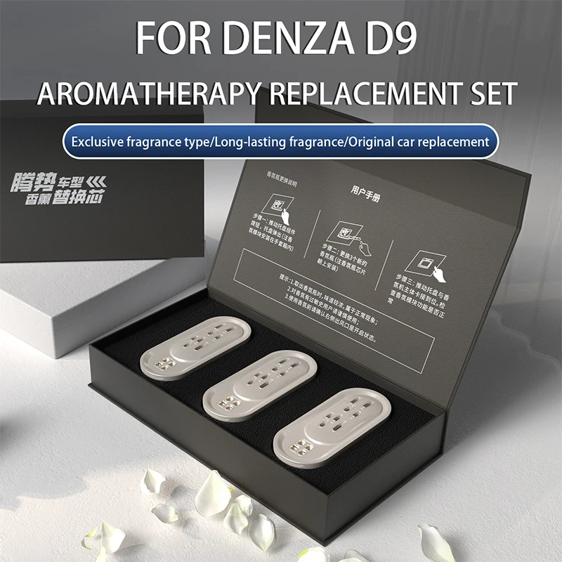 Car Fragrance for DENZA D9 N9 Original Vehicle Fragrance Replacement Set Fresh Air Car Interior Accessories