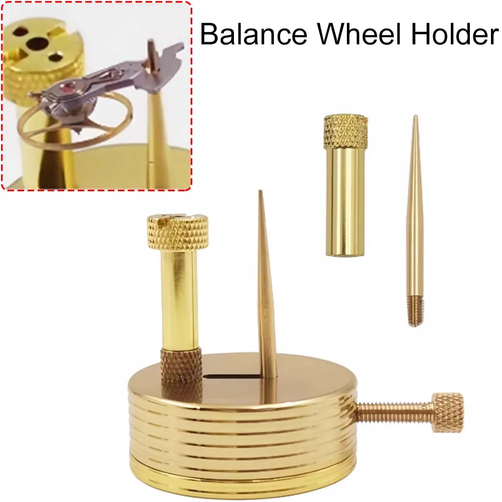 

Multi-function Balance Wheel Stand Watch Repair Tool Hairspring Cooling Balance Adjusting Weights Balance Spindle