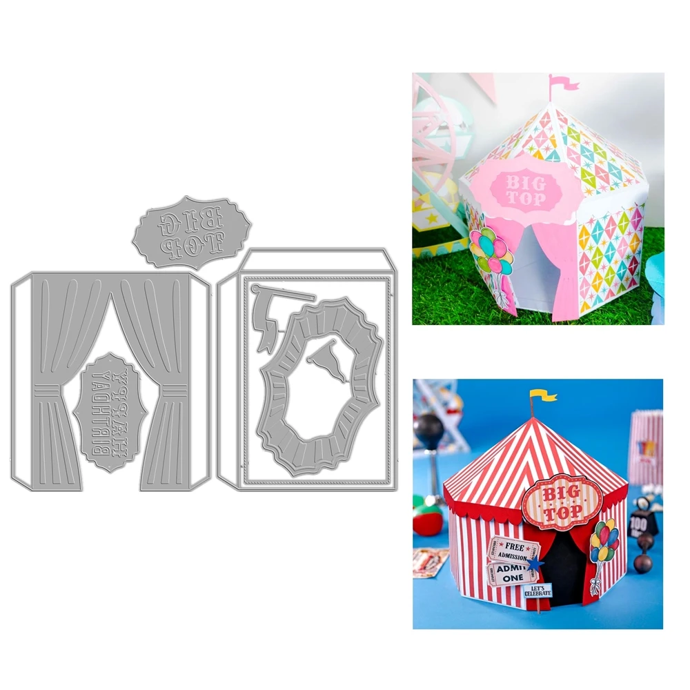 

New 2024 The Big Top Die Set Cutting Dies Scrapbooking Decoration Accessories Paper Making Frame Card Craft