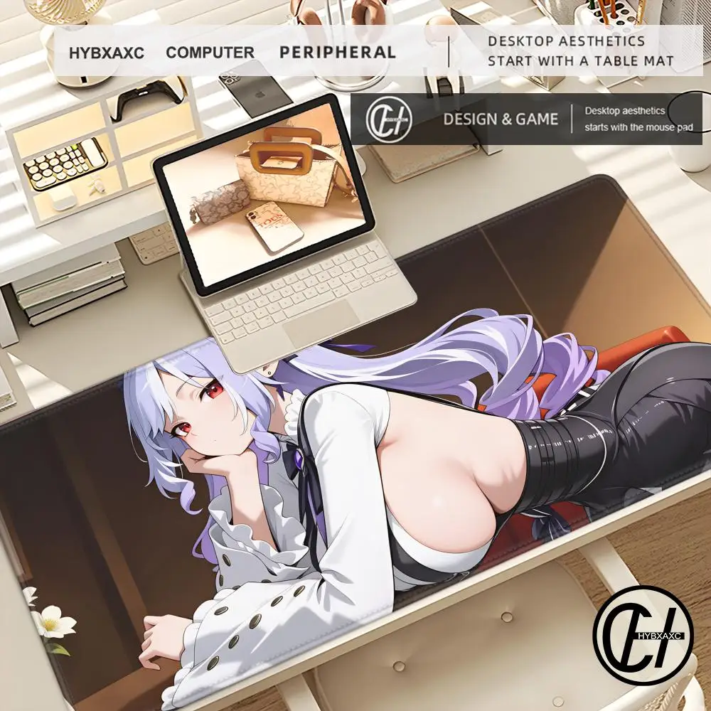 

Коврик для мыши HYBXAXC с аниме-девушкой Вивиан, коврик для клавиатуры Kawaii Zenless Zone Zero ZZZ, игровой коврик для стола, аксессуары для ПК, коврик для мыши