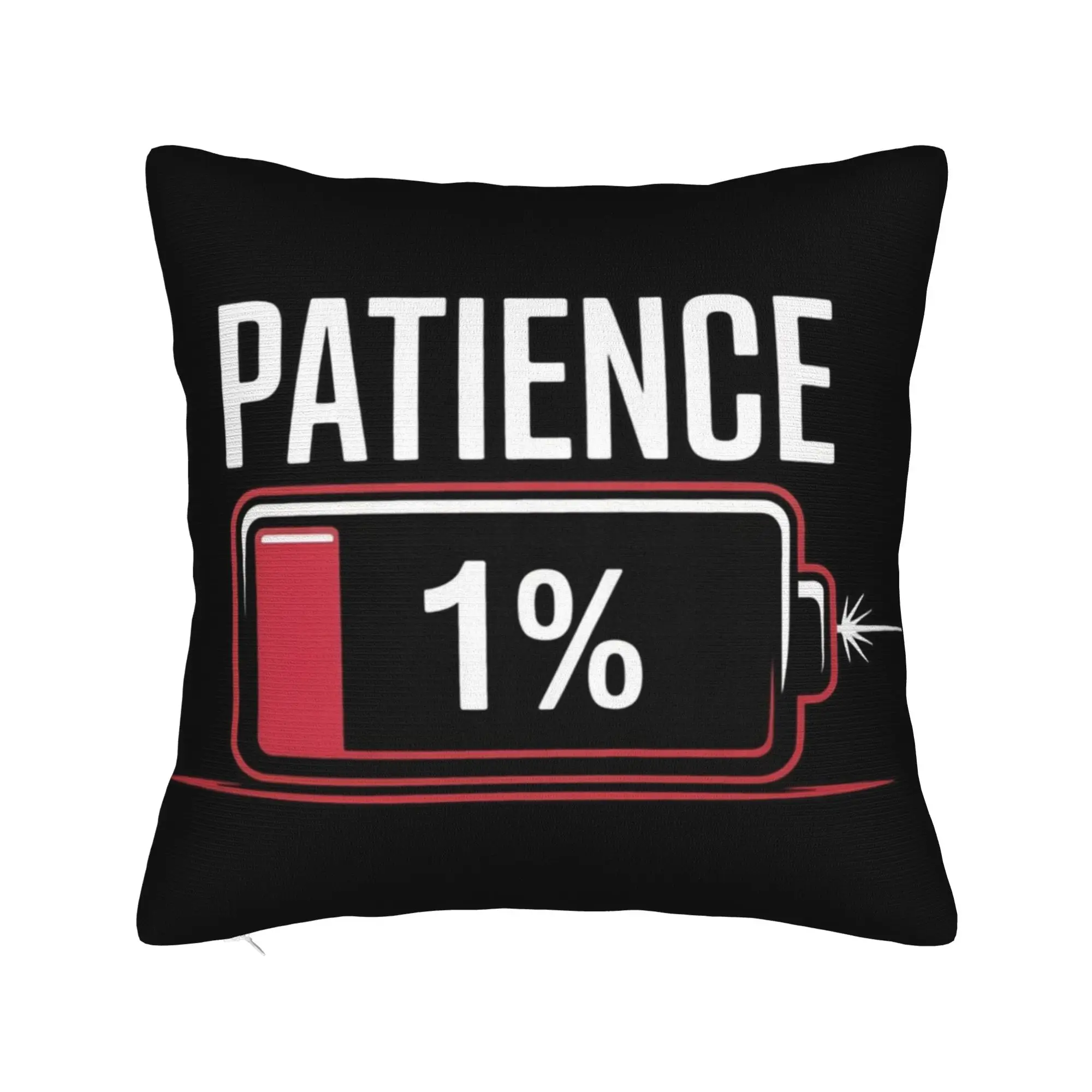 Patience at 1% Gift Pillow Covers Stuff Soft Cushion Cover Gift  Throw Pillow Case Cover Home Multiple Sizes