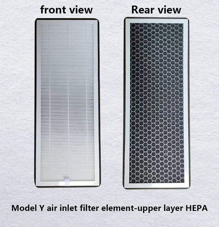 Upper And Lower Air Inlet Vent Filter Accessories Cabin Element Cotton Strong Filtering Ability For Model Y Juniper