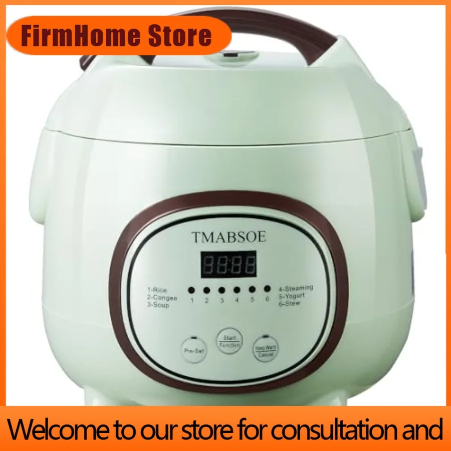 FirmHome Store6 Cup Rice Cooker For 1-3 People With 6 Cooking Modes 24-Hr Delay Timer Auto Keep Warm Non-Stick Inner Pot 1.6L St