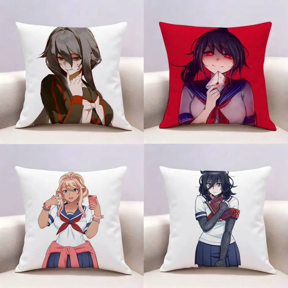 

Game Y-Yandere Simulator Double-sided print Pillow Case Cushion Cover Throw Pillow Case For Car Sofa