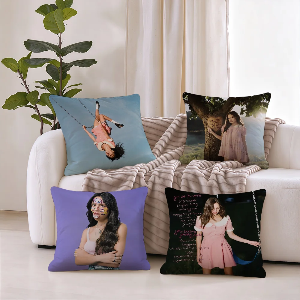 O-OliviAS HOT Singer cushion cover Square Office Bedroom Headboard Sofa Living Room Backrest Cushions Sleeping R-Rodrigo