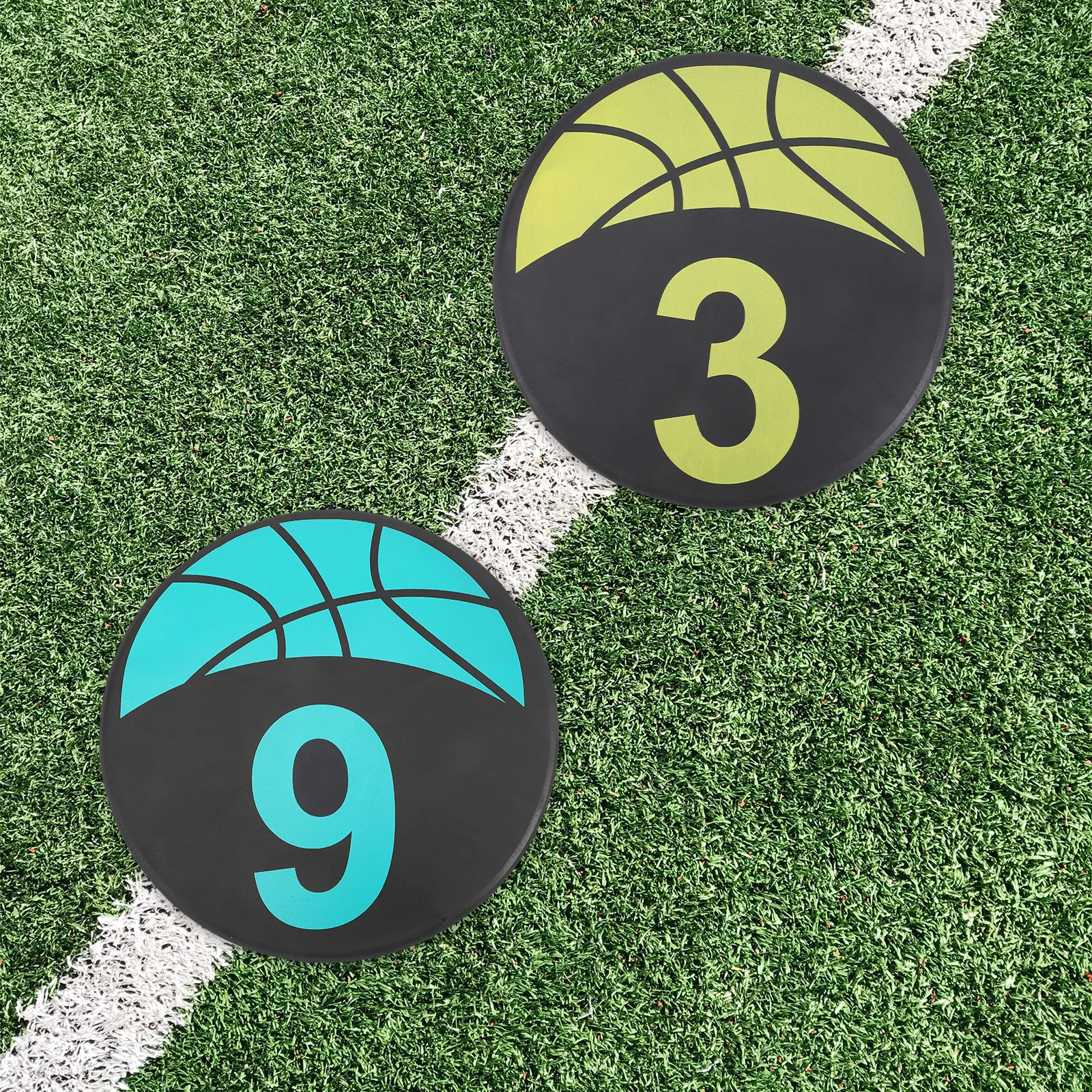 

10pcs Tpe Sports Training Sign Discs Football Soccer Marker Plates Lightweight Durable Agility Marking Tools For Playground