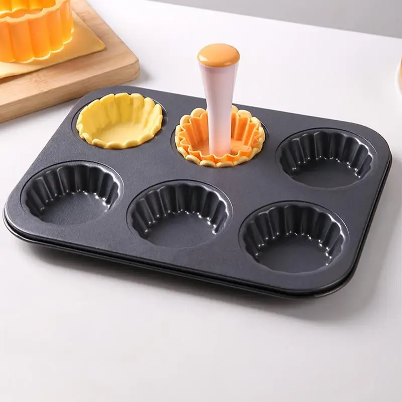 Egg Tart Mold Egg Tart Pan Mold Non Stick Food Safe Reusable Removable Cake Pastry Baking Tool For Egg Tart Making