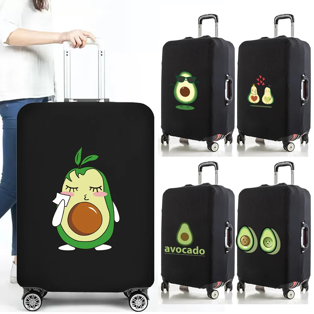 

Luggage Protective Cover for 18-32 Inch Fashion Avocado Serie Pattern Suitcase Elastic Dust Bags Case Trolley Travel Accessories
