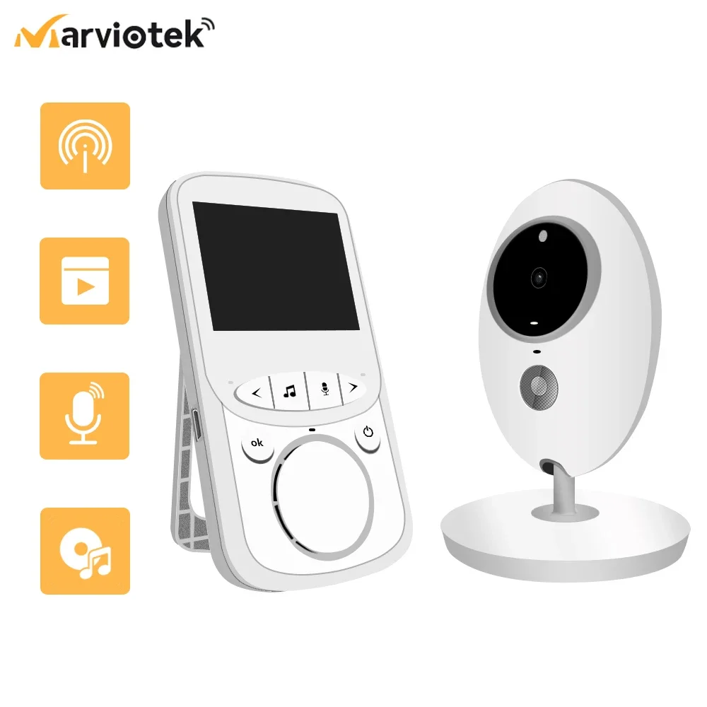 

Baby Camera With monitor Baba Portable Baby Monitor LCD video nanny Intercom Electronic Nanny Walkie Talkie Babysitter IR VB605