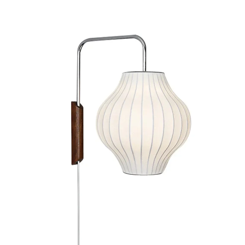 

Шелковый настенный светильник с коромыслом, ваби-саби, ветер, японский интернет-знаменитость, креативная проволочная лампа для кровати и завтрака, кабинет, спальня, mp