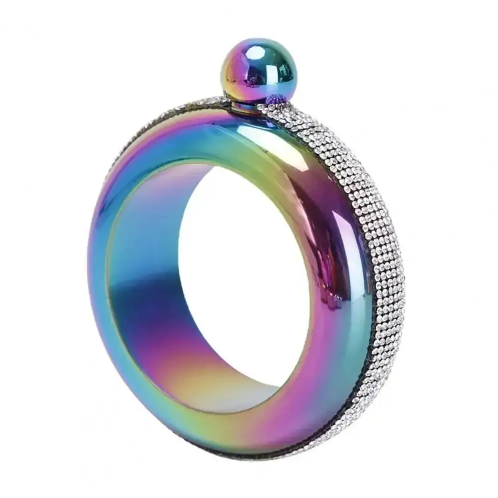 

100ML/3.5OZ Hip Flasks Wine Pot Five Colors Rhinestone Bracelet Design Wine Bottle Elegant Flask Bracelet Flagon Whiskey