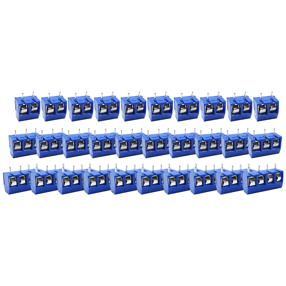 10PCS For PCB Terminal Block Connector 5.0mm Pitch For KF301 Straight Pin 2/3/4P with Tinned Copper Material for Long-Term Use