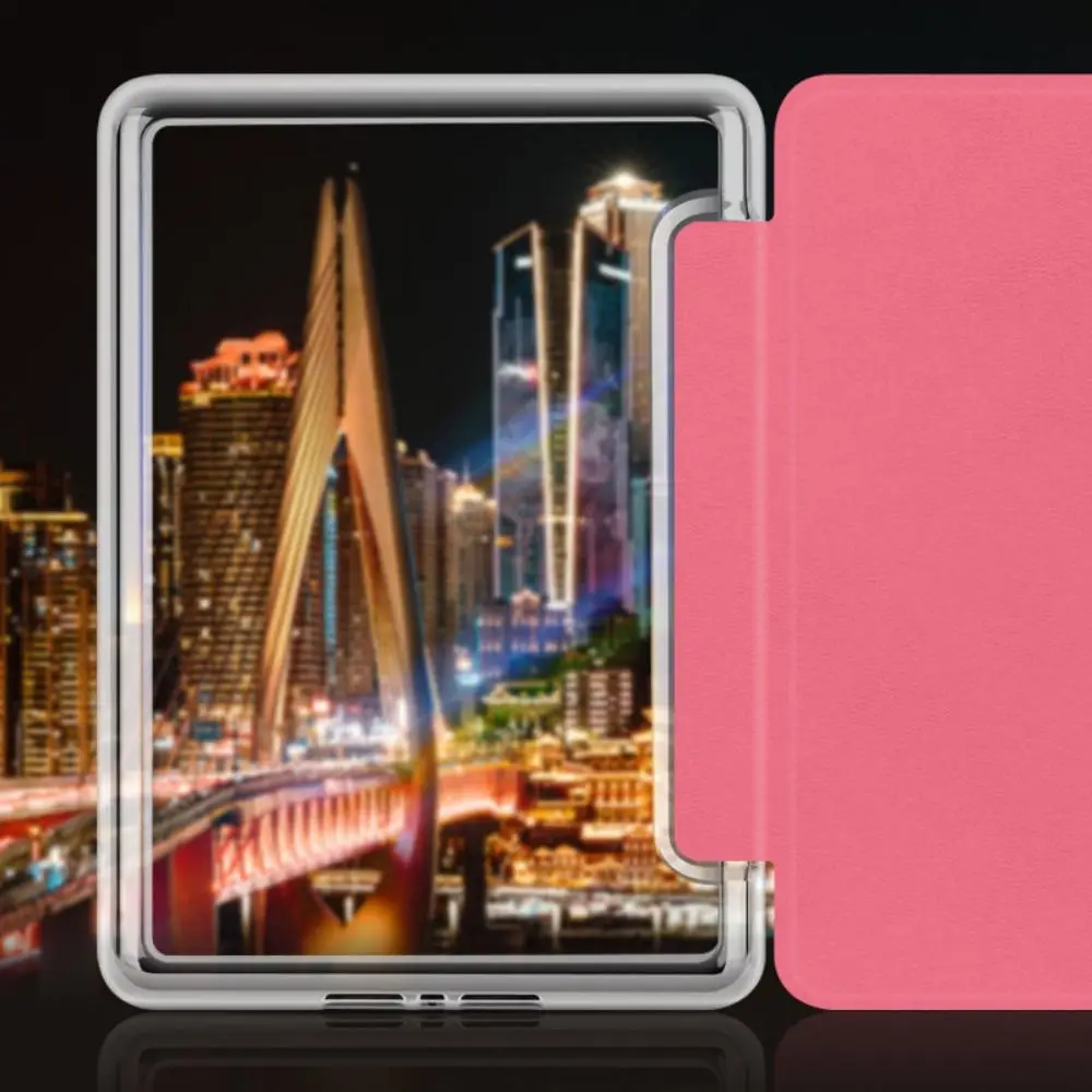 Hand Support e-Reader Case Auto Wake/Sleep Shockproof Smart Cover Leather for Kindle Paperwhite 12th Gen/ Colorsoft 2024 7 inch