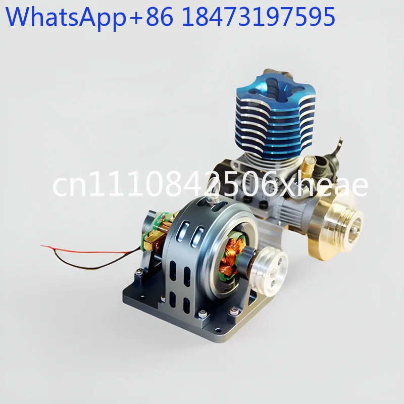 Retro model methanol micro generator motor pure copper movement metal shell mini   generator 12v