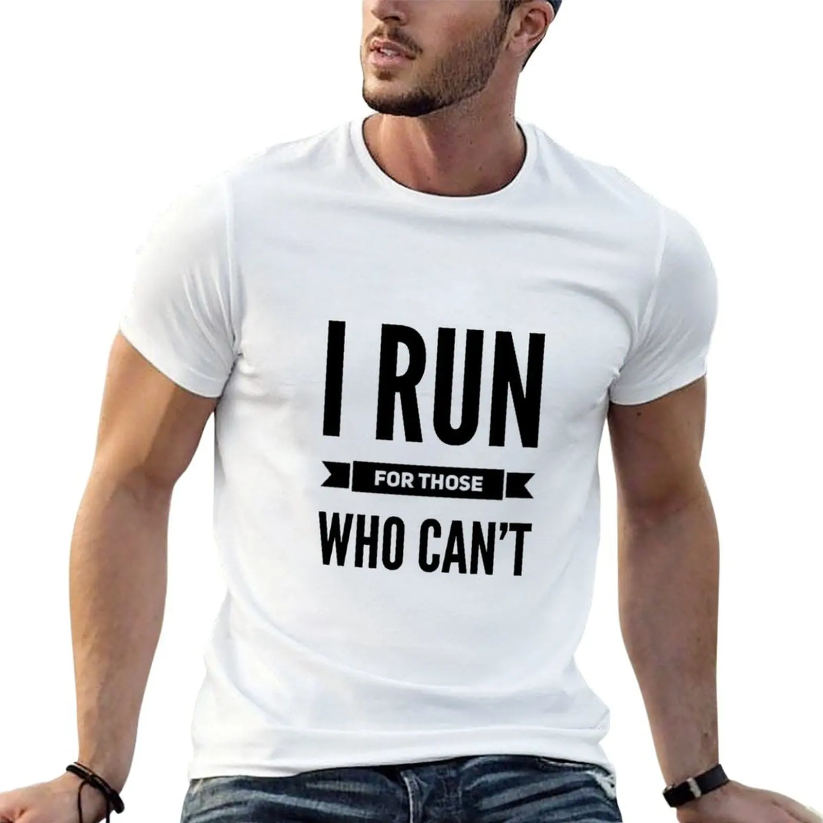 I Run For Those Who Cant T-Shirt new edition vintage anime shirt outfits for men