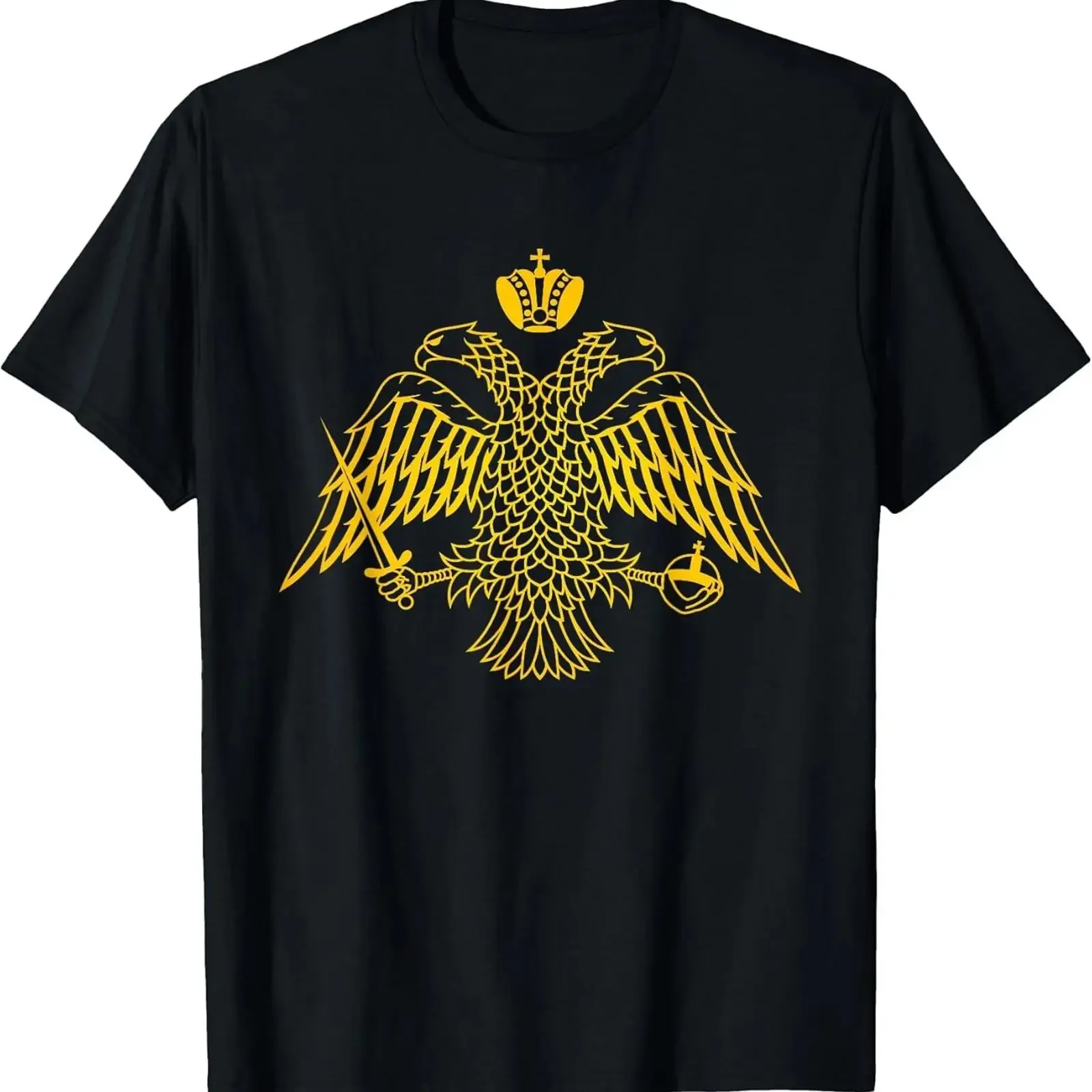 NEW Double Headed Eagle Byzantine amp Christian Orthodox T Shirt MADE IN USA vintage Washed Unisex Slightly Comfortable