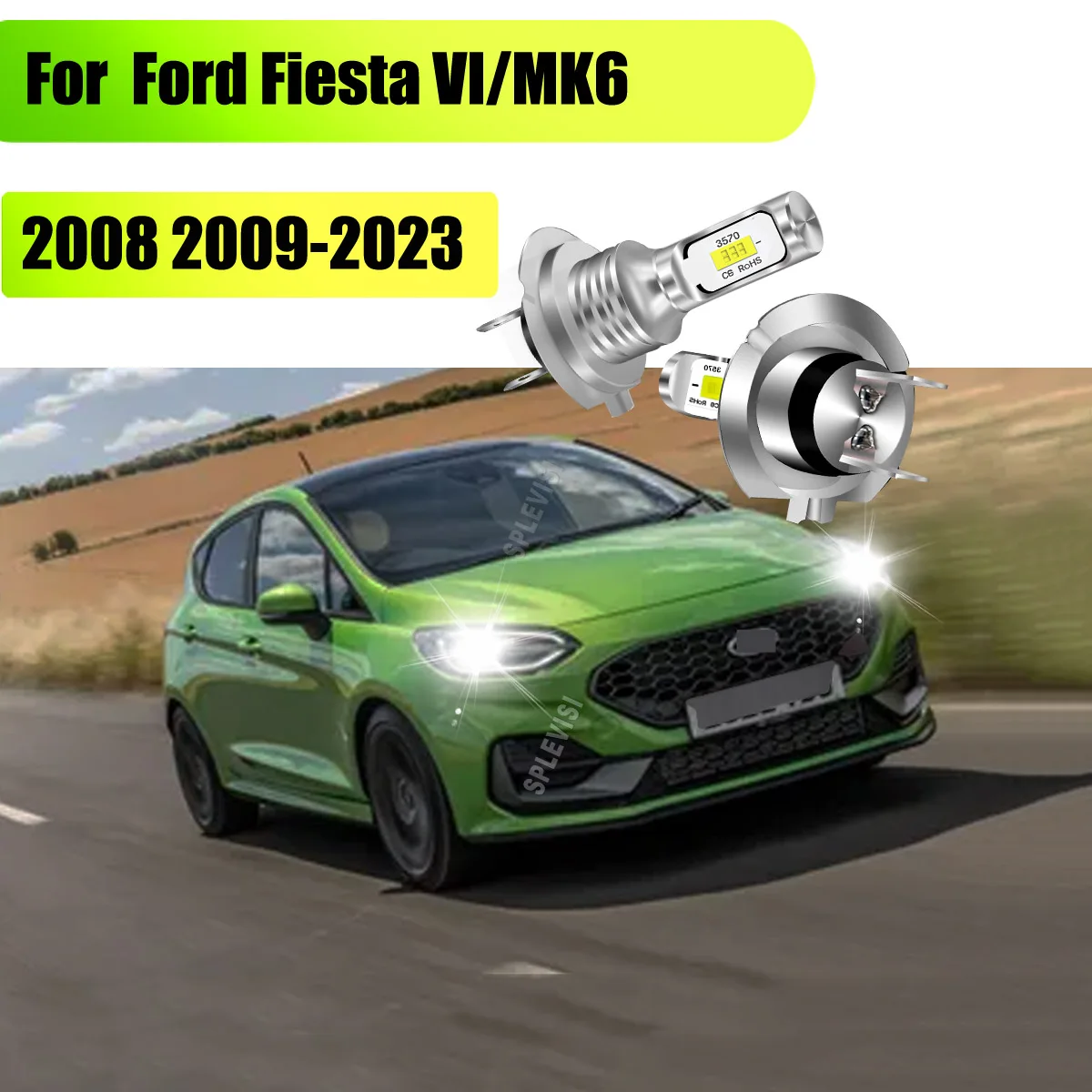 

LED White H7 Headlight Low Beam - specializing in automotive lighting For Ford Fiesta VI/MK6 2008 2009 2010 2011 2012 2013-2023