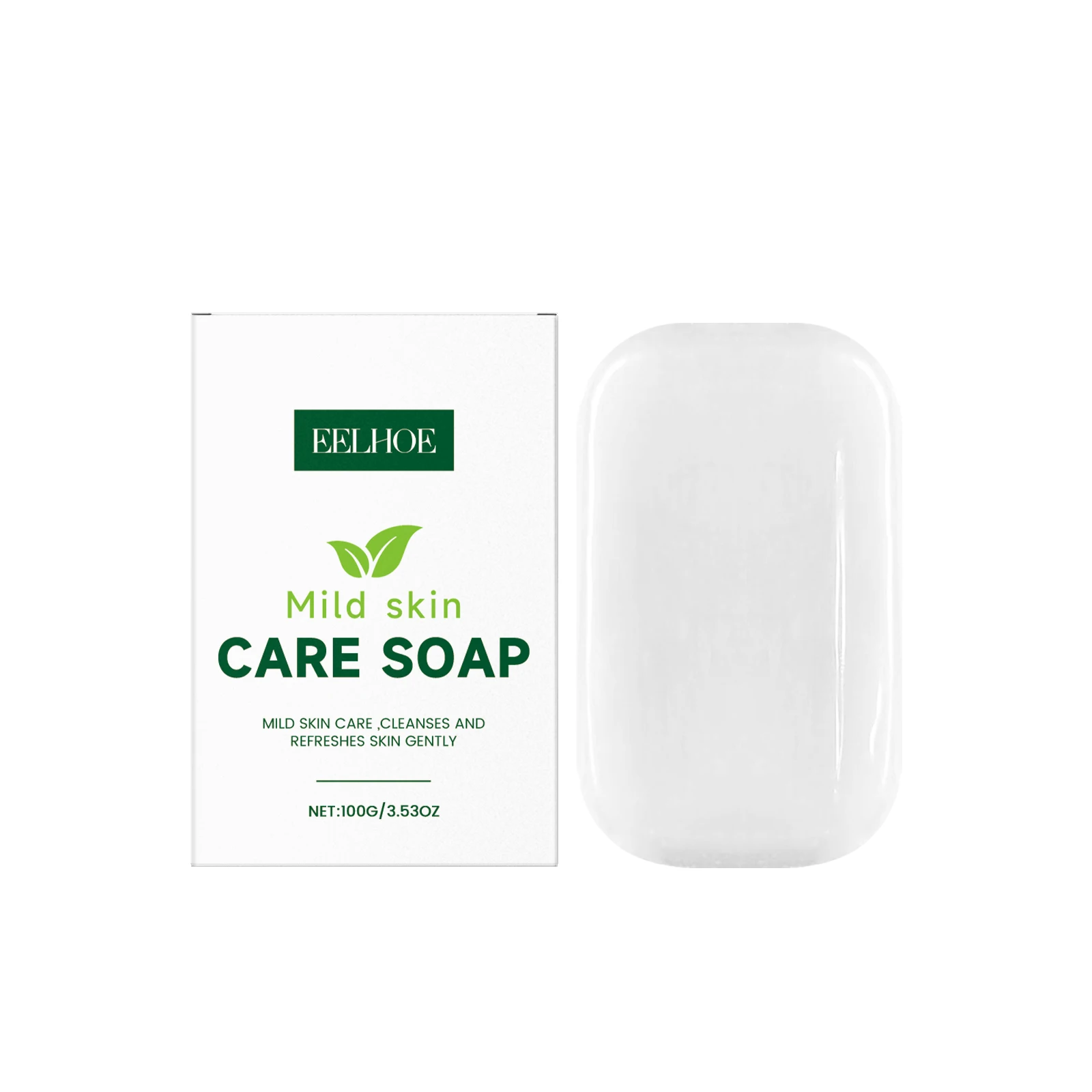 Gentle Fragrance-Free Cleansing Bar - Multi-Area Cleansing, Leaves Body Skin Smooth & Tender, Moisturizing Soap
