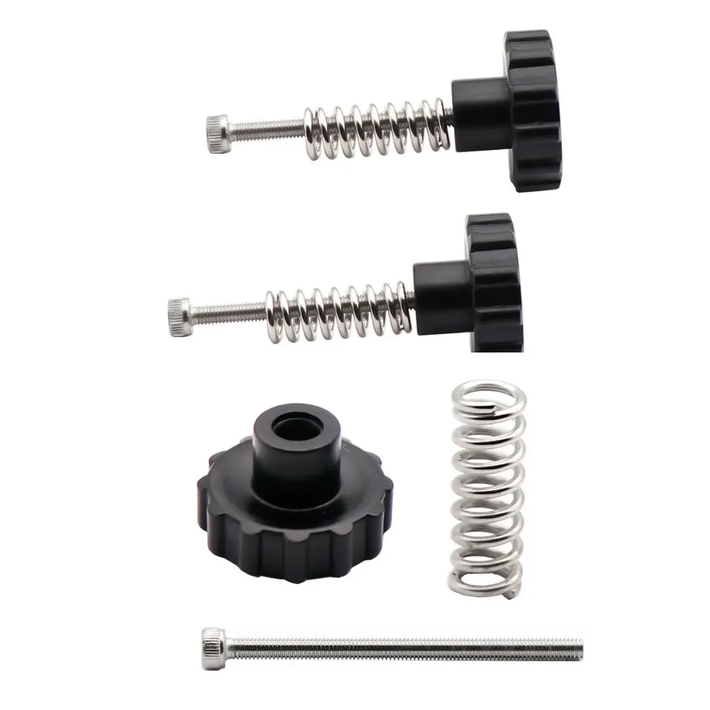 

1Set 3D Printer Hot Bed Leveling Kit M3x45 Screw Nut Spring Upgrade Hand Leveling for Stable Heated Bed Platform