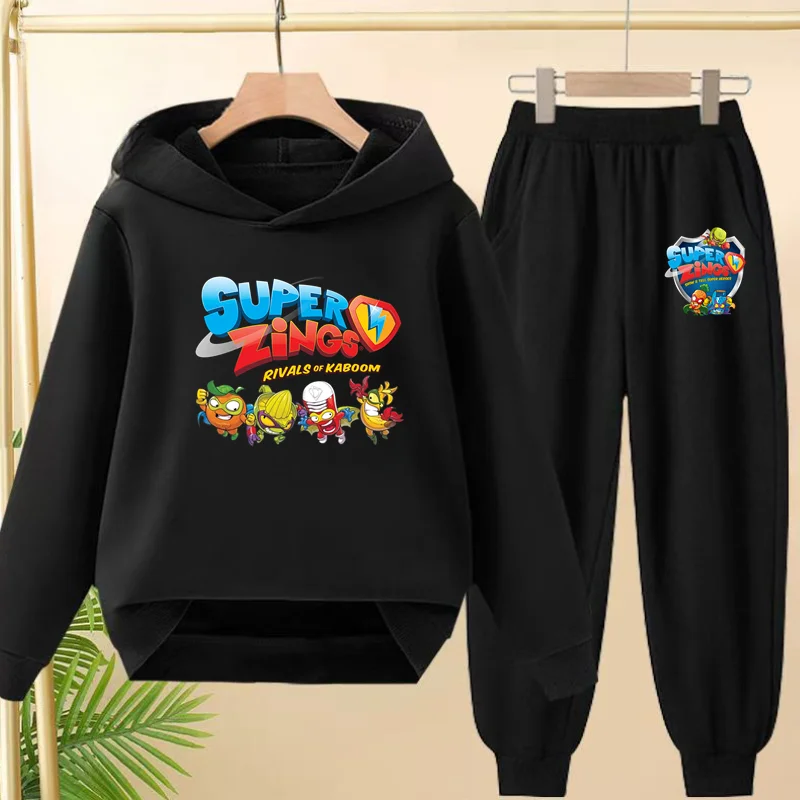 

2025 New Children's Wear Cartoon Anime Boys Girls Clothing Baby 3-12Year Top+Pants 2P Casual Sports Coat Jogging Fun Kawaii Set