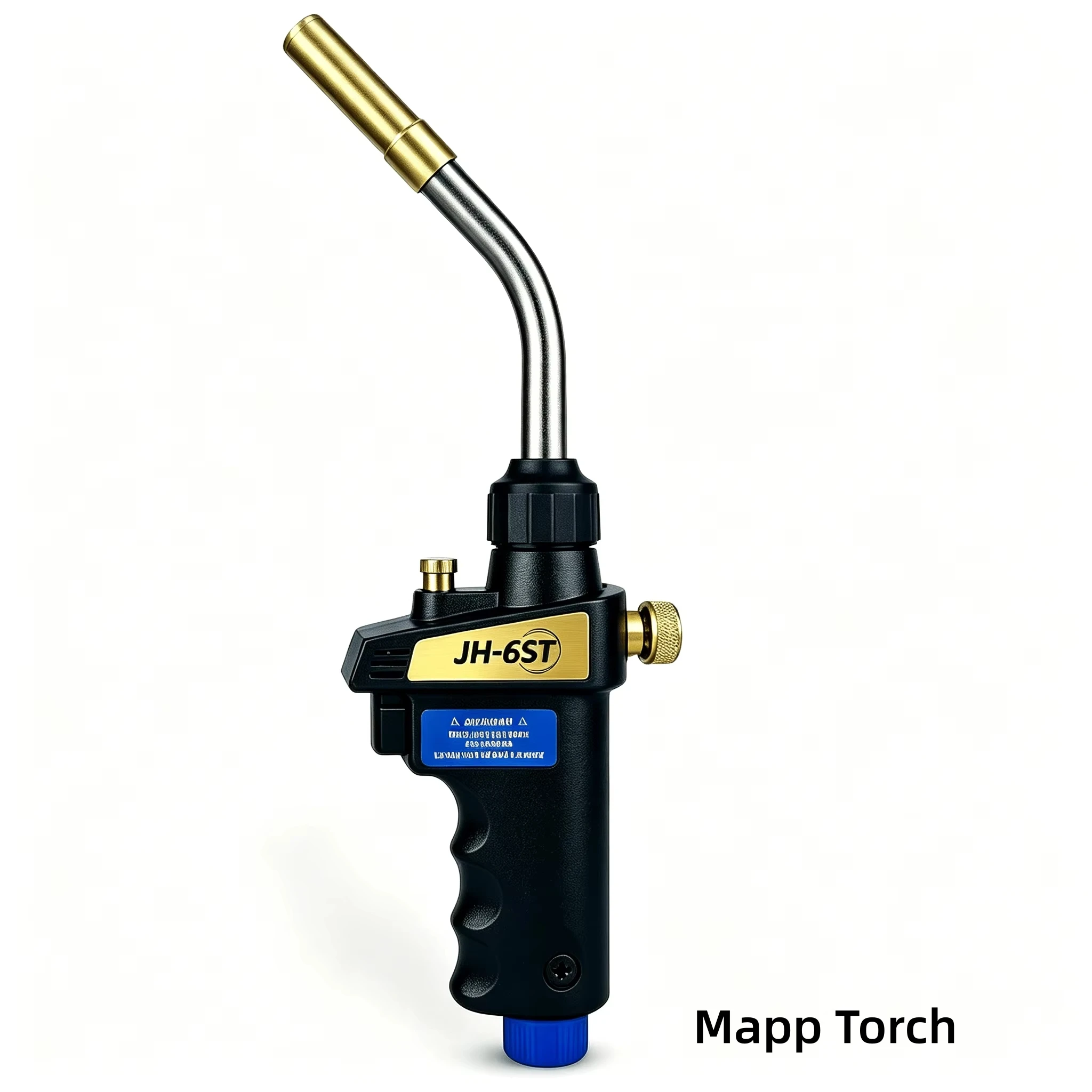 MAPP Hand Torch Brazing Gun 1.5m Hose Burner Torch for Gold Silver Heating Quenching Air Conditioner Copper Pipe Welding Repair