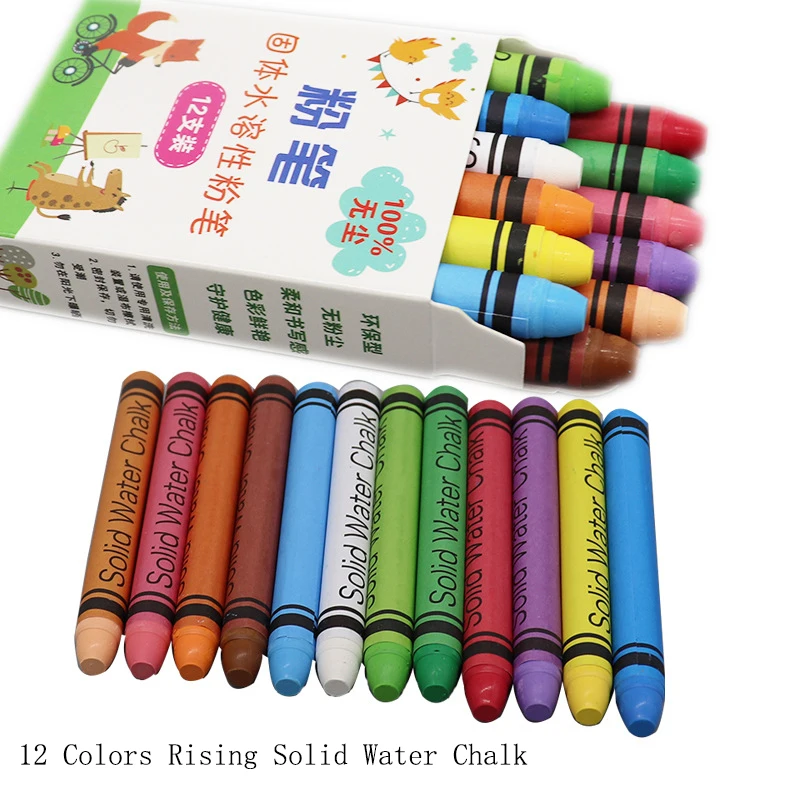 Chalk Set for Blackboards Dust-Free and Non-Toxic Chalk for Kids Erasable and Dust-Free Colored Chalks