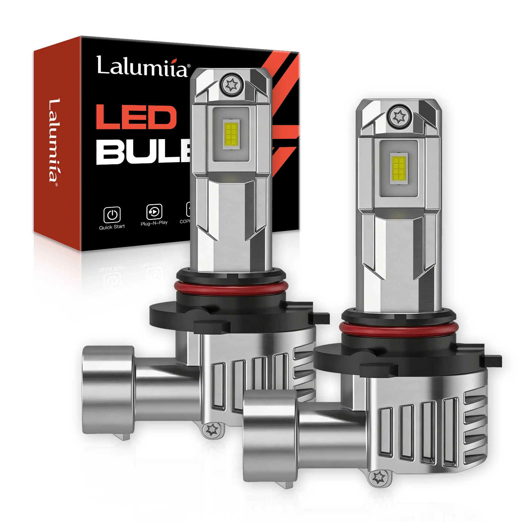 H7 LED Autolampen 16000Lm 60W, 6500K Koel Wit, Plug & Play Koplampen 1:1 Formaat, 12V Halogeen Vervangingsset, IP68 Waterdicht (2-pack)