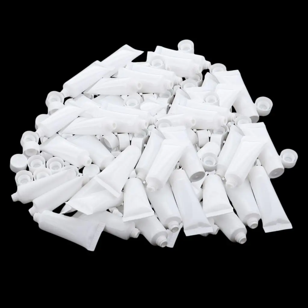 80x 10ml Soft Hand Cream Tubes Emulsion Shampoo Hair Gel Bottles