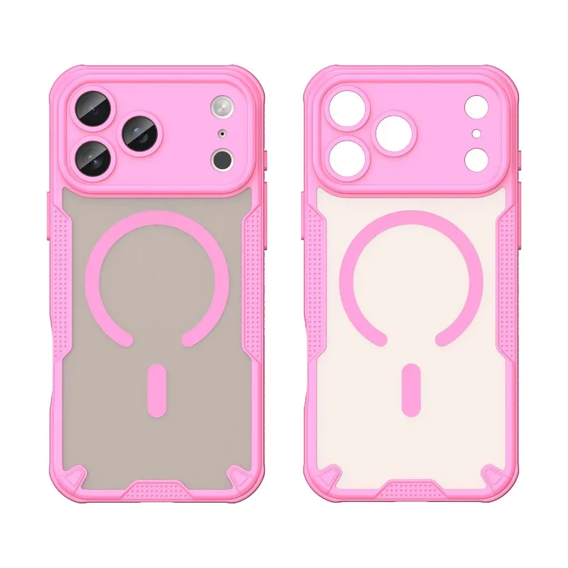 Matte Translucent Magnetic Case for Magsafe IPhone Air 17 16 15 14 13 11 Pro Max Plus 12 Mini 17Pro Mac Safe Armor Phone Cover