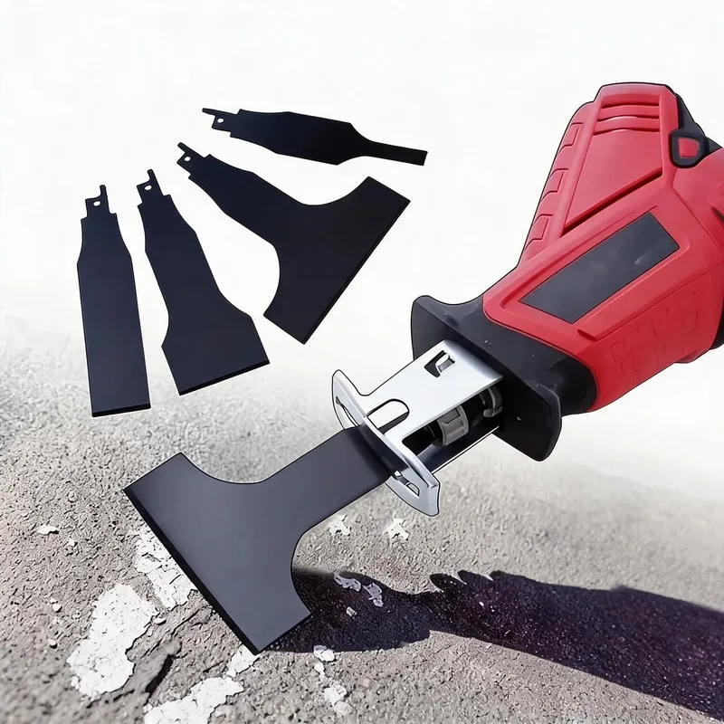 

Heavy Duty Reciprocating Saw Blade Set 4PC For Steel Tile Putty Removal Wall Ground Scraping