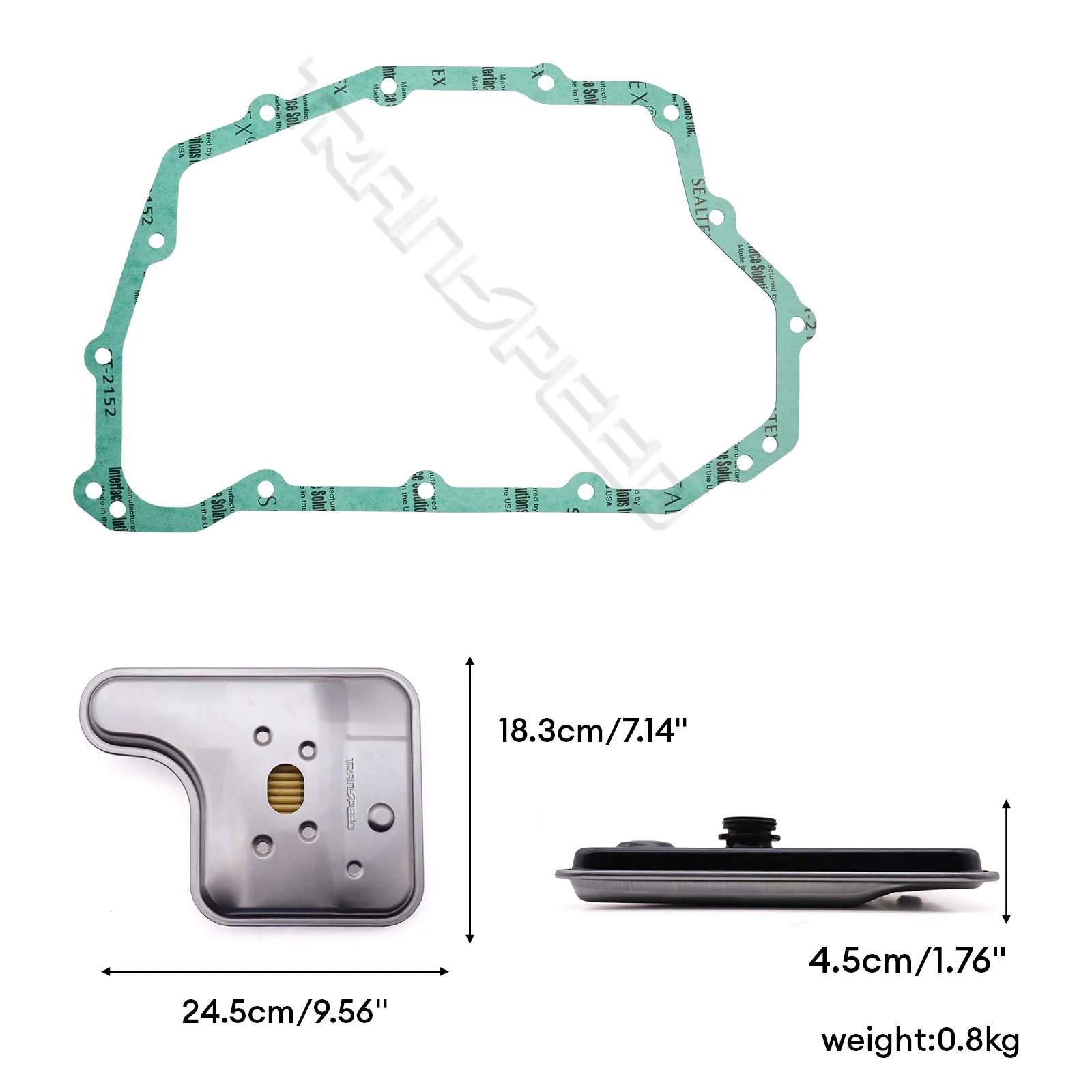 TRANSPEED 6F35 Auto Transmission Oil Filter & Gasket Kit Replace 9L8Z-7A098-B 9L8P-7G186-CD for Ford Escape 2009 On