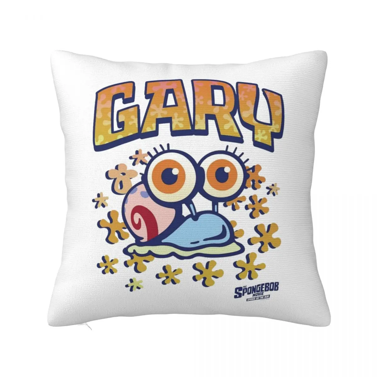 

SpongeBobing Baby Garys Square Pillow Covers Polyester Sofa Cartoon Cushion Case Funny Decorative Pillowcase 40*40