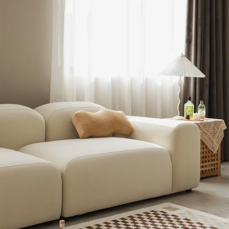 Vintage tofu module sofa bread and cream homestay simple modern living room small unit bedroom internet famous style