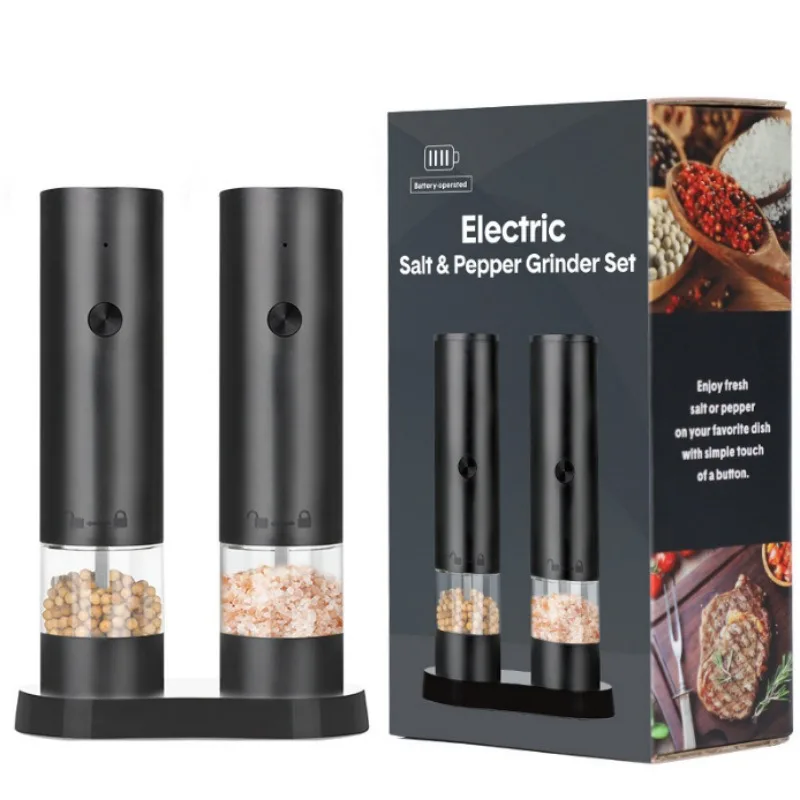 Adjustable Coarseness Large Capacity Electric Pepper Grinder Salt Pepper Mill Electric Spices Grinder Kitchen Cooking Tool YMQ01