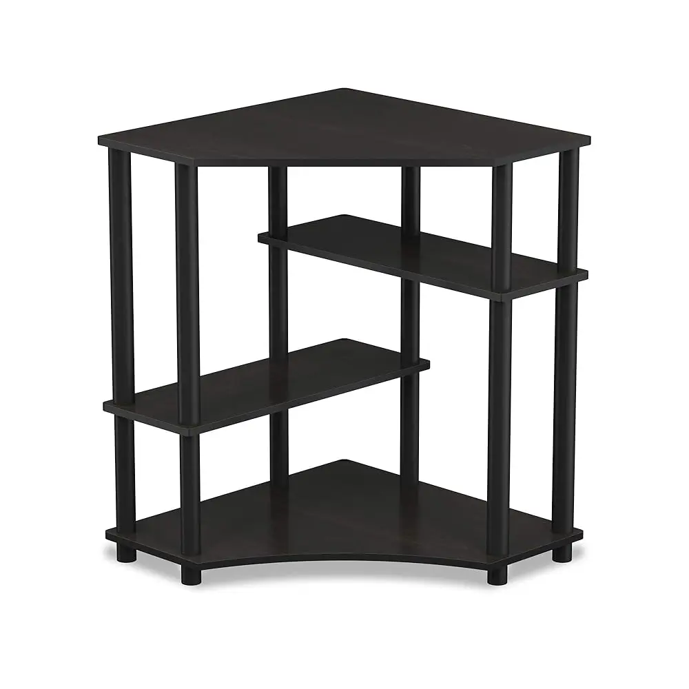 

Turn-N-Tube Space Saving, Corner Desk, Espresso/Black
