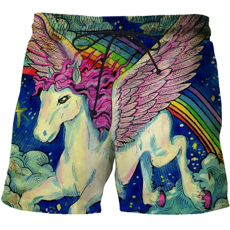 

2023 New Tarot art pattern 3d print beach pants summer swimwear men short Quick-drying Sexy Mens Swim Briefs Beach Shorts