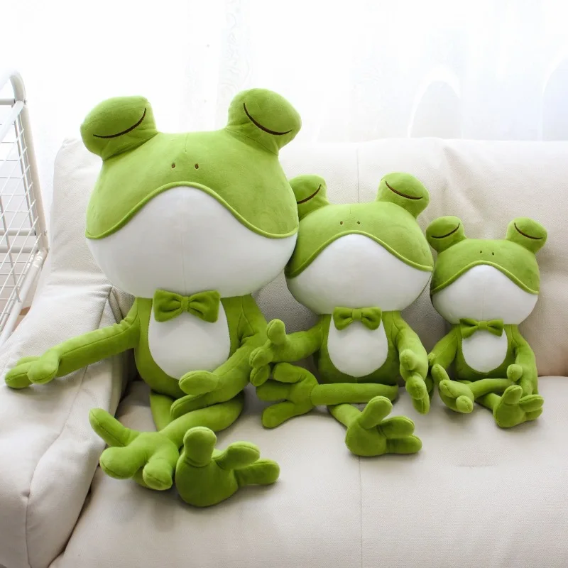 

Милая плюшевая игрушка-лягушка, большая мягкая зеленая лягушка-подушка для детей, плюшевая лягушка-подушка для объятий, подарок для мальчика и девочки