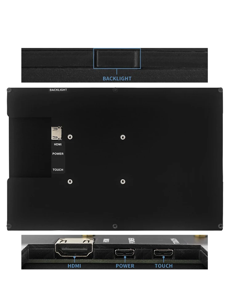 10.1นิ้ว1280x800 IPS หน้าจอสัมผัส10.1 "HDMI-Compatible USB Touch LCD Display สำหรับ Raspberry Pi 5/4B/PS4/กล่องทีวี/สวิตช์