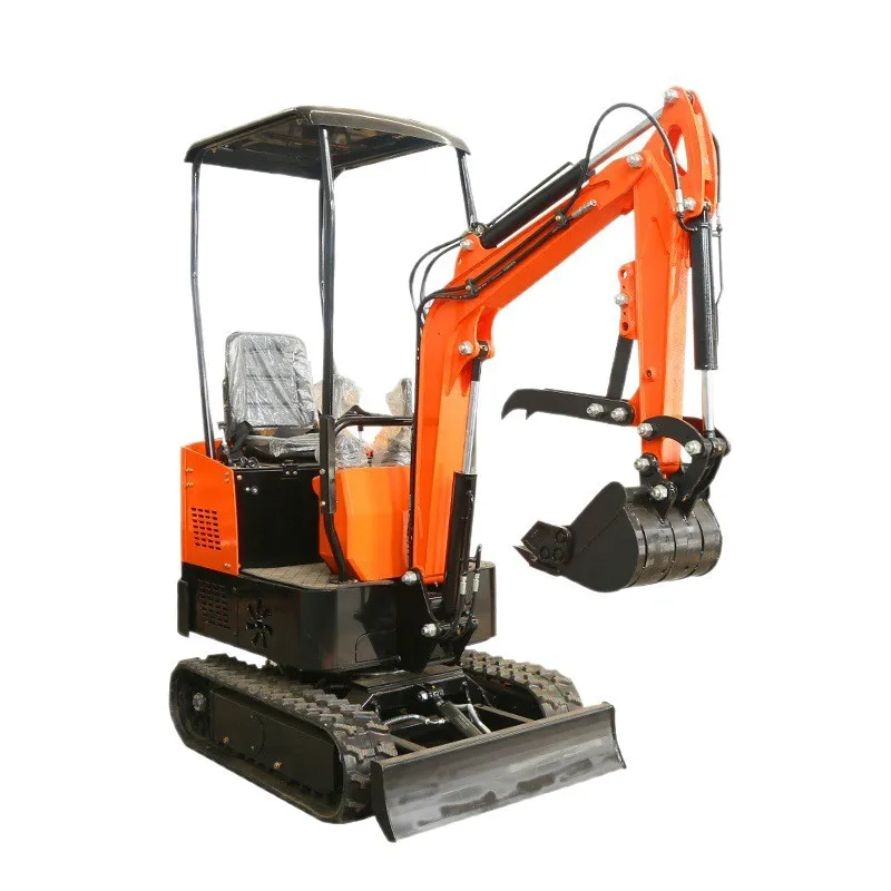 Multifunctional small excavator, greenhouse orchard municipal engineering trenching small excavator