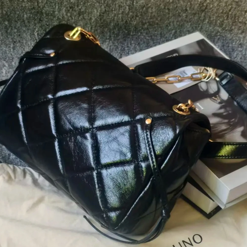 

Новая дизайнерская женская кожаная сумка-мессенджер Vanessa Paris с логотипом, на цепочке, через плечо, высококачественная сумка-кроссбоди Bruno